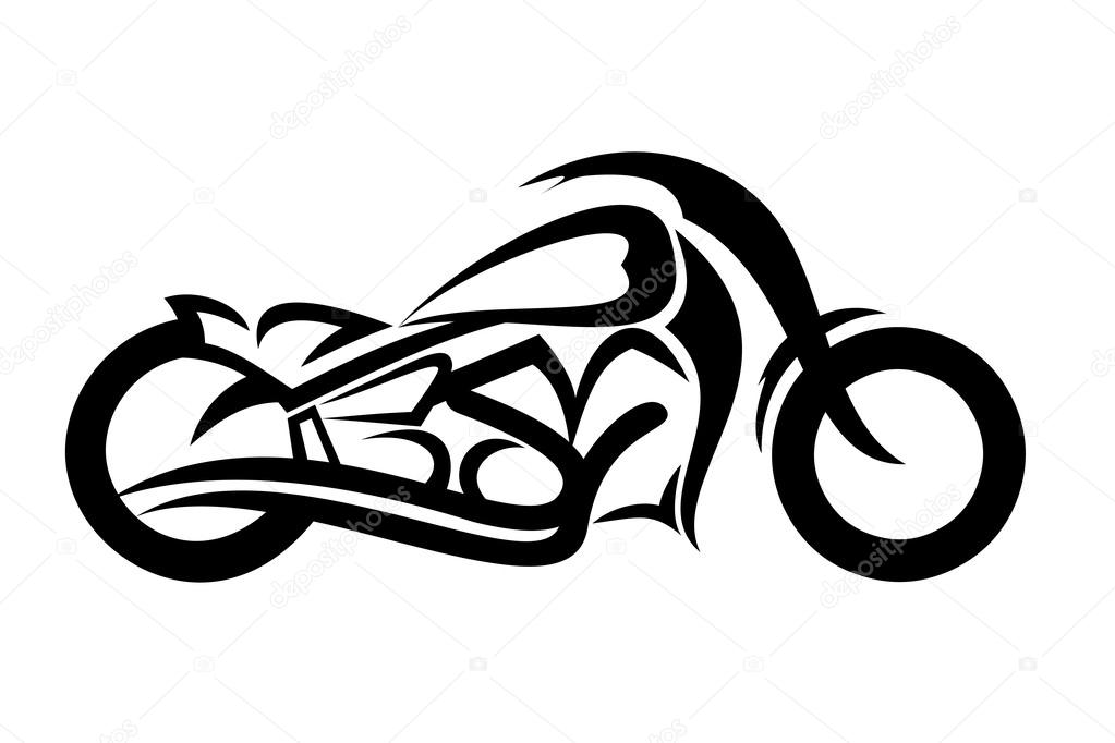 Desenho de motocicleta imagem vetorial de fxm73© 64000085